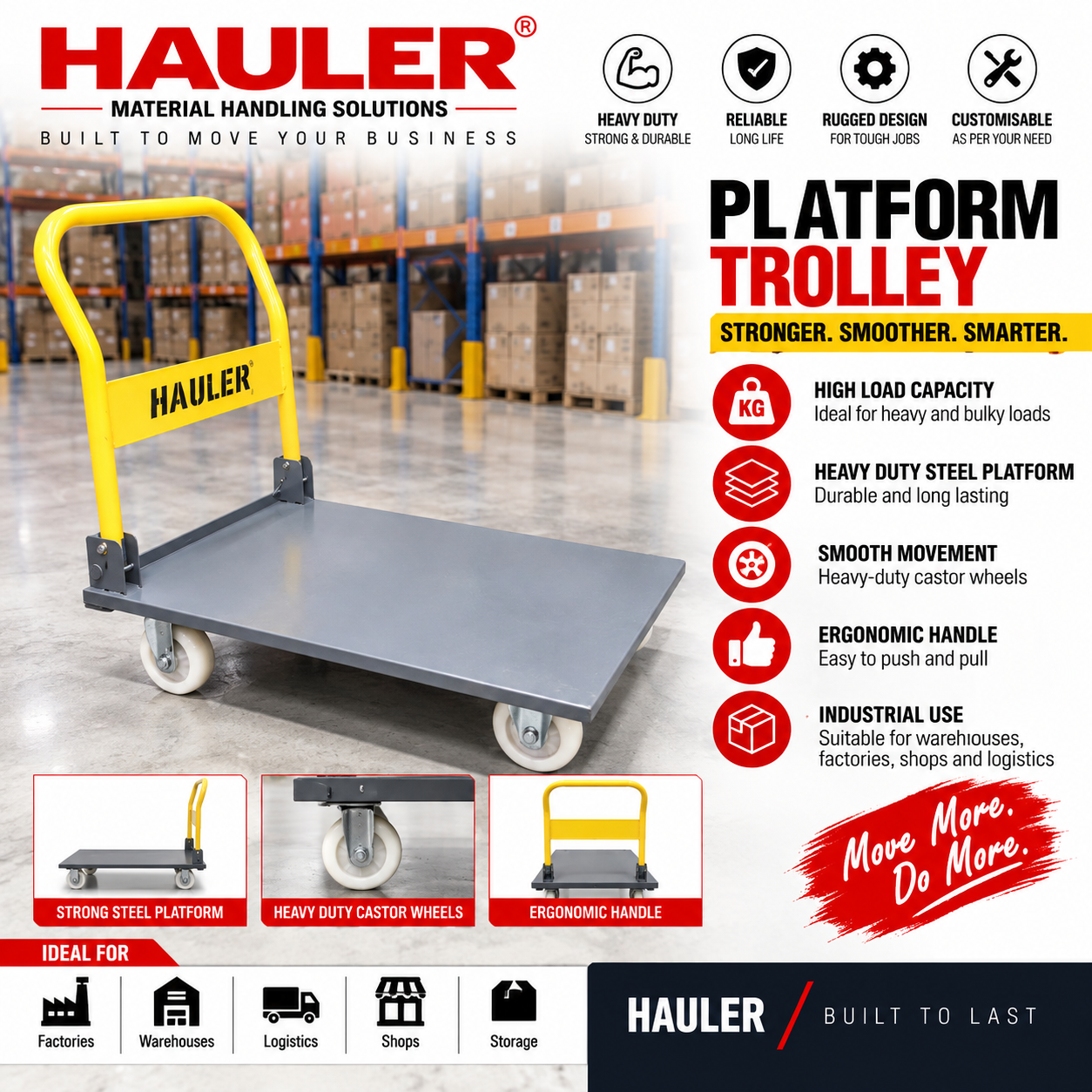 Folding platform trolley — TN Enterprises Chennai