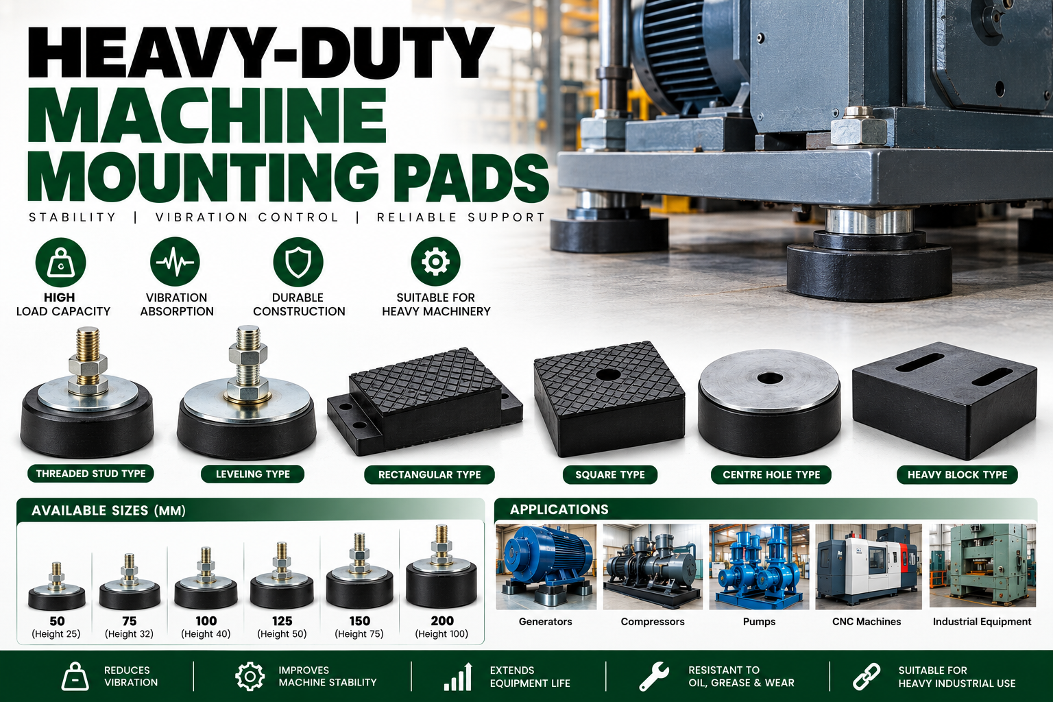 Machine Mount — TN Enterprises Chennai