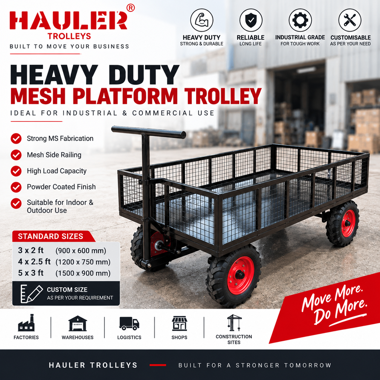 Heavy-Duty Platform Trolley — TN Enterprises Chennai